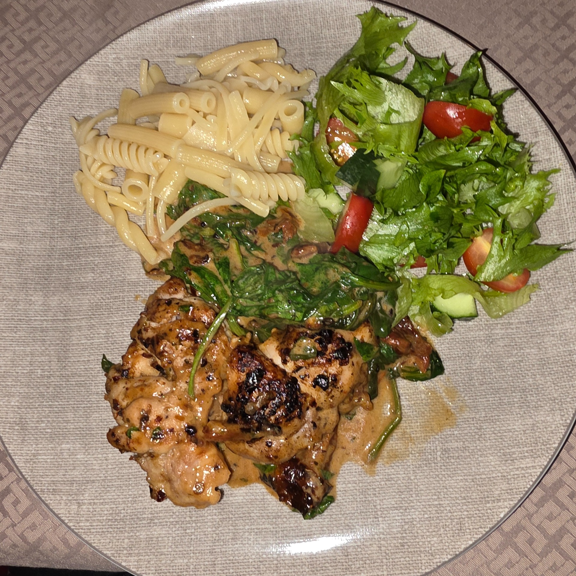 Toskansk kylling i kremet parmesansaus